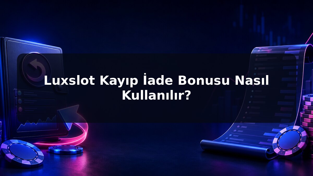 Luxslot Kayıp İade Bonusu Nasıl Kullanılır için Luxslot konu görseli